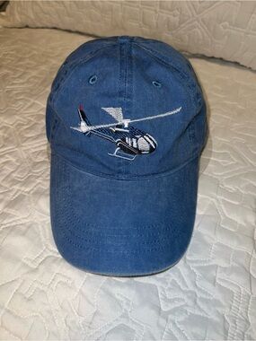 OTTO Blue Cap with Helicopter Embroidery Blue Hawaiian Helicopters